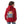 Dark Red Back Printed Fleeced Girls Hoodie