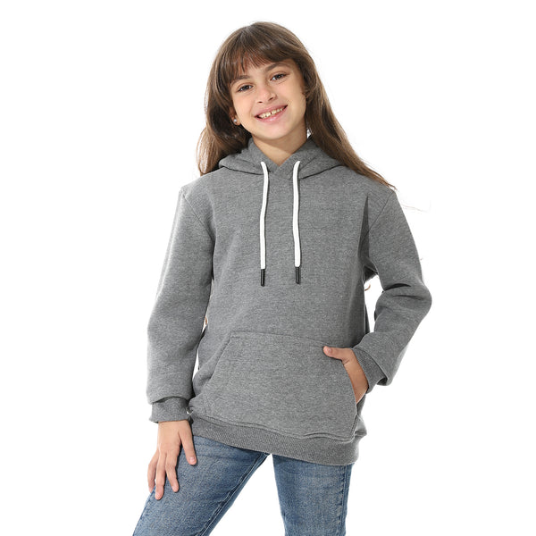 Printed_Girls_Hoodie_With_Pocket_-_Dark_Grey