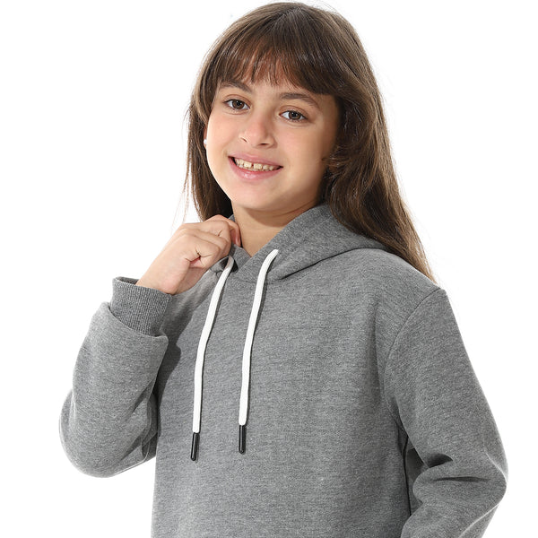 Printed_Girls_Hoodie_With_Pocket_-_Dark_Grey
