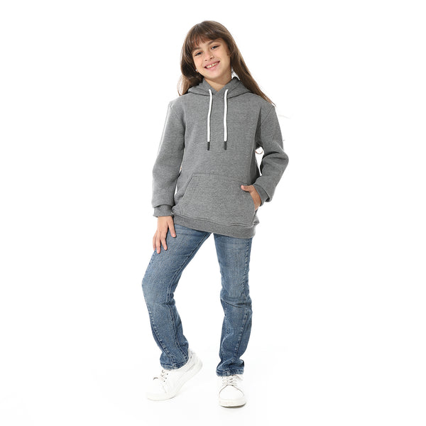 Printed_Girls_Hoodie_With_Pocket_-_Dark_Grey