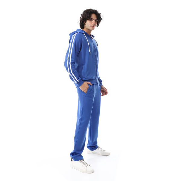 Royal_Blue_Elastic_Wais_Hooded_Tracksuit