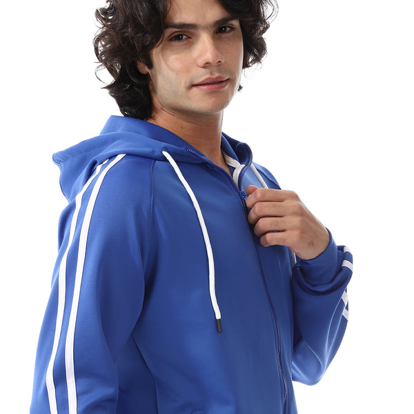 Royal_Blue_Elastic_Wais_Hooded_Tracksuit