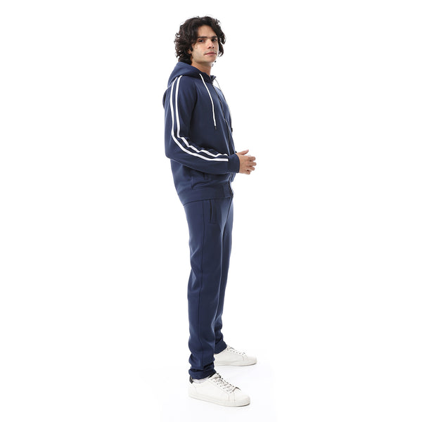 Navy_Blue_Elastic_Wais_Hooded_Tracksuit