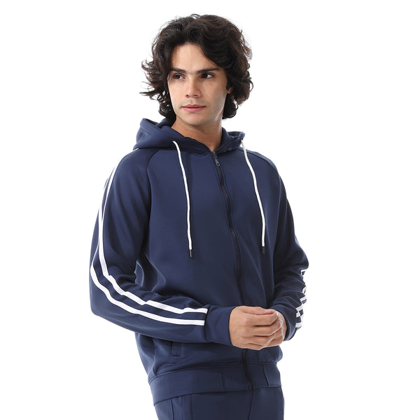 Navy_Blue_Elastic_Wais_Hooded_Tracksuit