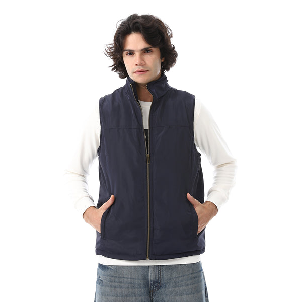 Zip_Through_Neck_Plain_Padded_Vest_-_Navy_Blue