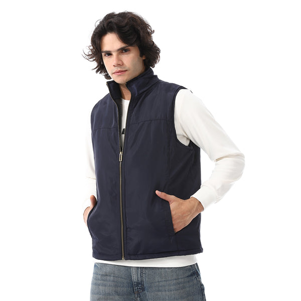 Zip_Through_Neck_Plain_Padded_Vest_-_Navy_Blue