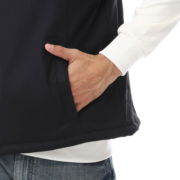 Zip_Through_Neck_Plain_Padded_Vest_-_Black