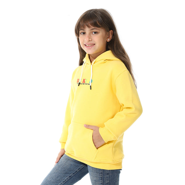 Printed_Girls_Hoodie_With_Pocket_-_Yellow