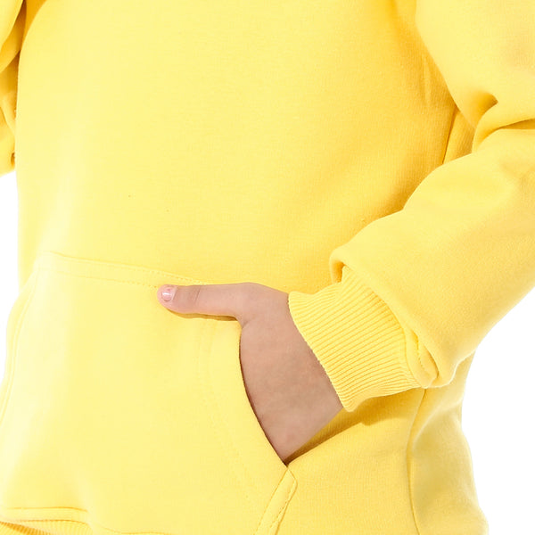 Printed_Girls_Hoodie_With_Pocket_-_Yellow