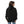 Black Printed Fleeced Girls Hoodie