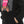 Black Printed Fleeced Girls Hoodie
