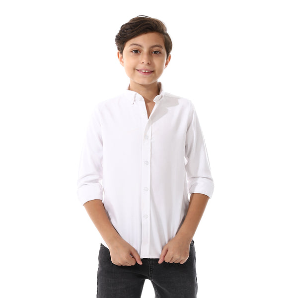 Turn_Down_Collar_Boys_Oxford_Shirt_-_White