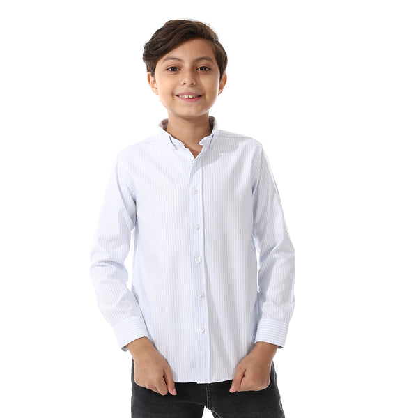 White_And_Sky_Blue_Candy_Stripes_Boys_Oxford_Shirt
