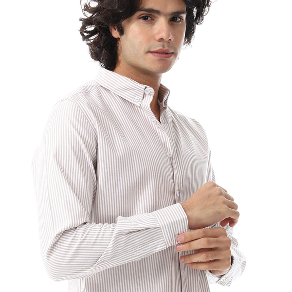 Candy_Stripes_Pattern_Turn_Down_Collar_Shirt_-_White_&_Coffee_Brown