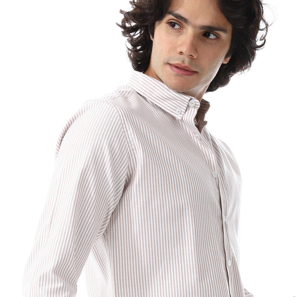 Candy_Stripes_Pattern_Turn_Down_Collar_Shirt_-_White_&_Coffee_Brown