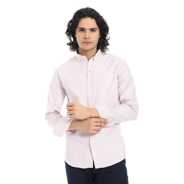Candy_Stripes_Pattern_Turn_Down_Collar_Shirt_-_White_&_Red