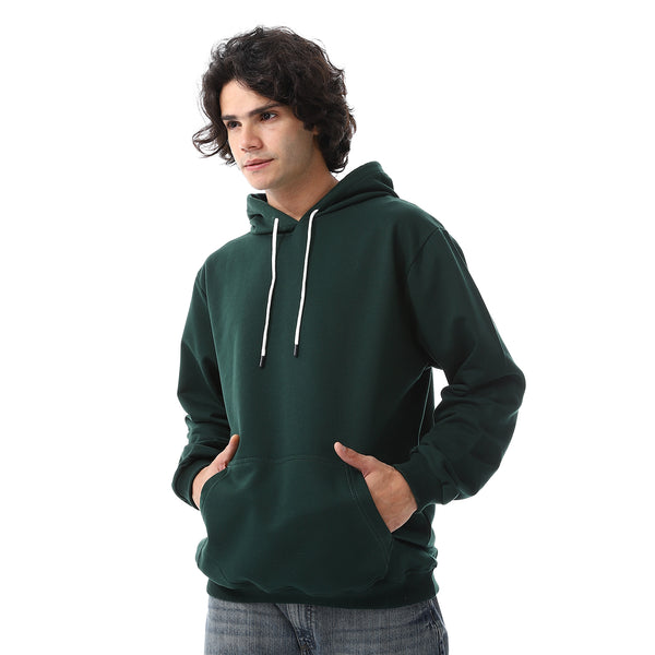 Dark_Green_Long_Sleeves_Fleeced_Hoodie
