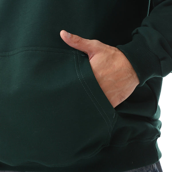 Dark_Green_Long_Sleeves_Fleeced_Hoodie