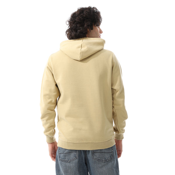 Khaki_Long_Sleeves_Fleeced_Hoodie