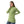 Lattice Pattern High Collar Pullover - Sheen Green