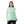 Ruffle Edges Plain Pattern Pullover - Light Green