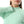 Ruffle Edges Plain Pattern Pullover - Light Green