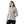 Grey Long Sleeves Slip On Ribbed Top