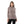 Taupe Brown Long Sleeves Slip On Ribbed Top
