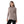 Taupe Brown Long Sleeves Slip On Ribbed Top