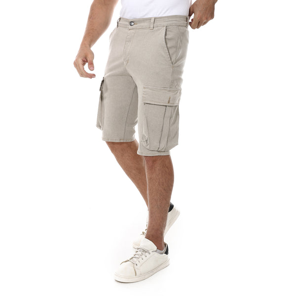Gabardine_With_Pockets_Men's_Short_-_Beige