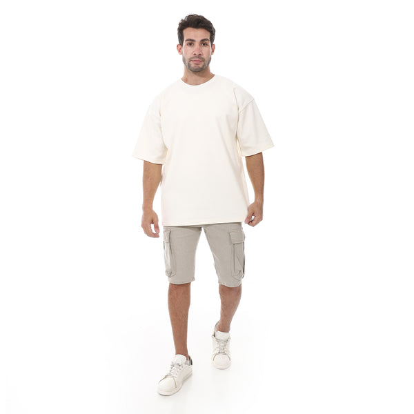 Gabardine_With_Pockets_Men's_Short_-_Beige
