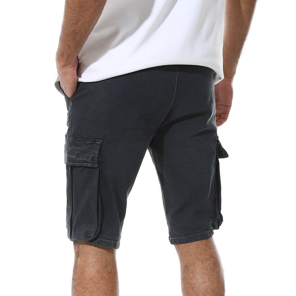 Casual_Zipper_&_Button_Cargo_Short_-_Grey