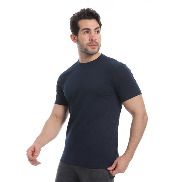 Solid_Round_Neck_T-Shirt_-_Navy_Blue