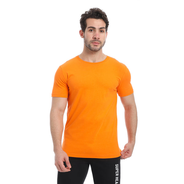 Solid_Round_Neck_T-Shirt_-_Orange