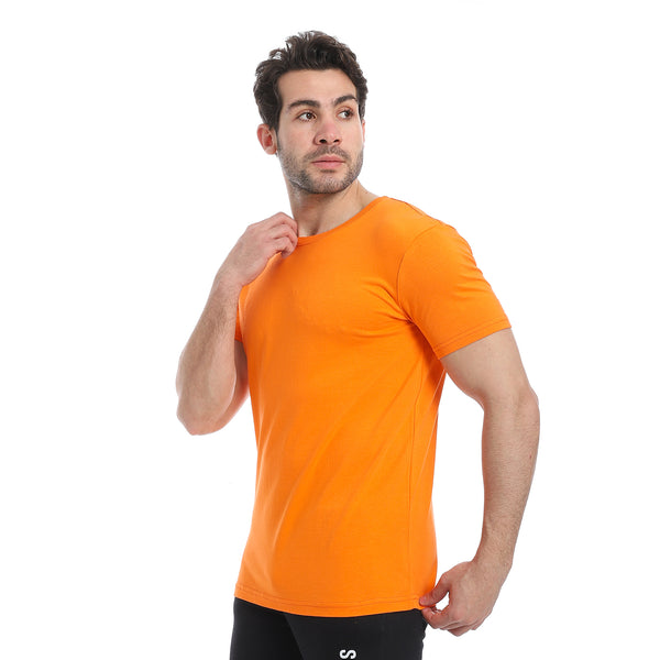 Solid_Round_Neck_T-Shirt_-_Orange