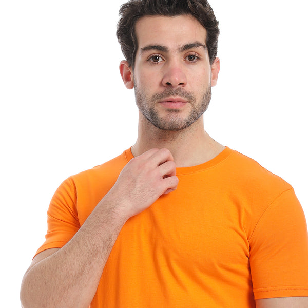 Solid_Round_Neck_T-Shirt_-_Orange