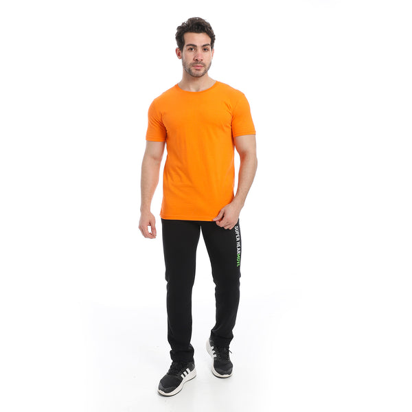 Solid_Round_Neck_T-Shirt_-_Orange