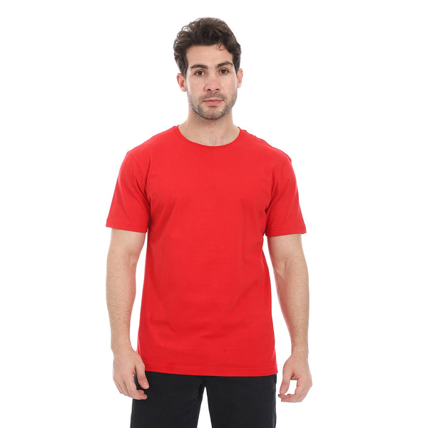Essential_Plain_Short_Sleeves_T-Shirt_-_Red