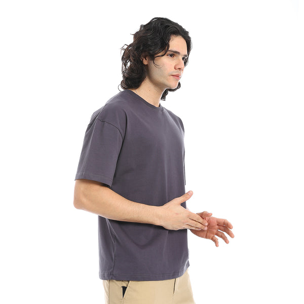 Lead_Grey_Crew_Neck_Short_Sleeves_T-Shirt