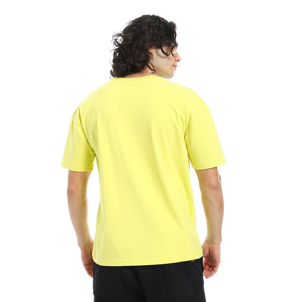 Yellow_Crew_Neck_Short_Sleeves_T-Shirt