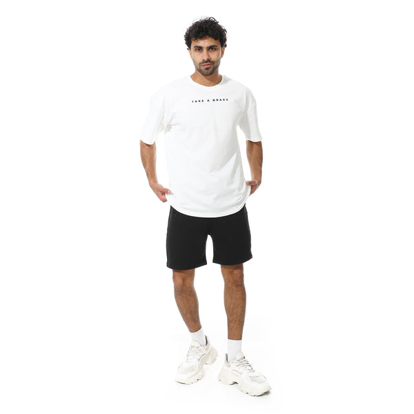 Black_Slash_Pockets_Elastic_Waist_Shorts-Black