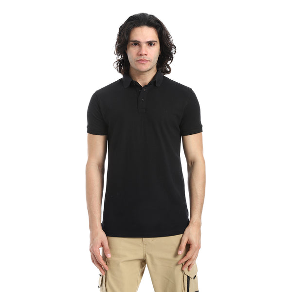 Pique_Pattern_Short_Sleeves_rose_Polo_Shirt
