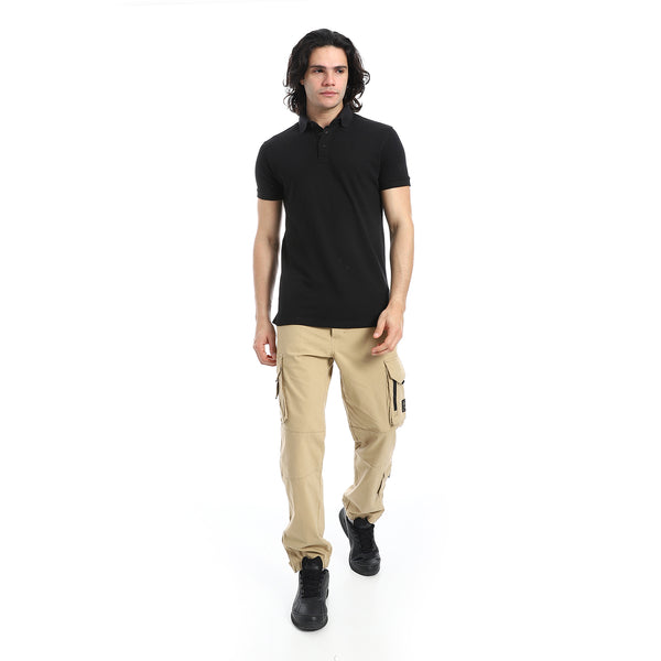 Pique_Pattern_Short_Sleeves_rose_Polo_Shirt