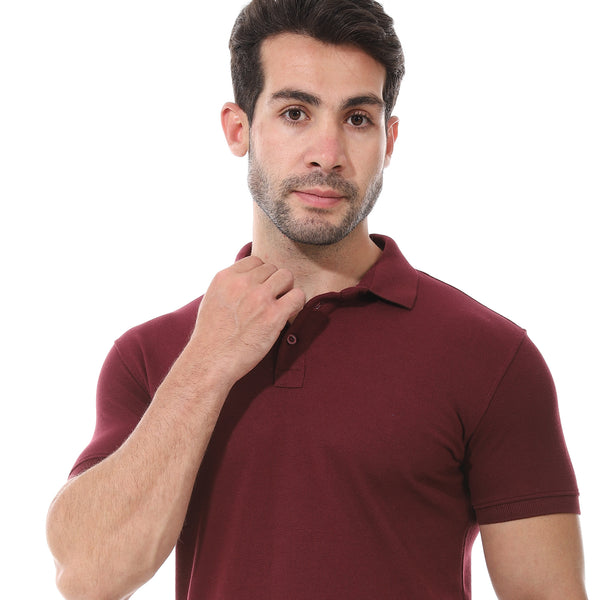 Basic_Polo_Cotton_Men's_Shirt_-_Burgundy