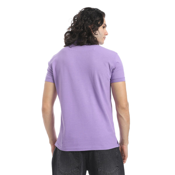 Turn_Down_Collar_Pique_Lilac_Polo_Shirt