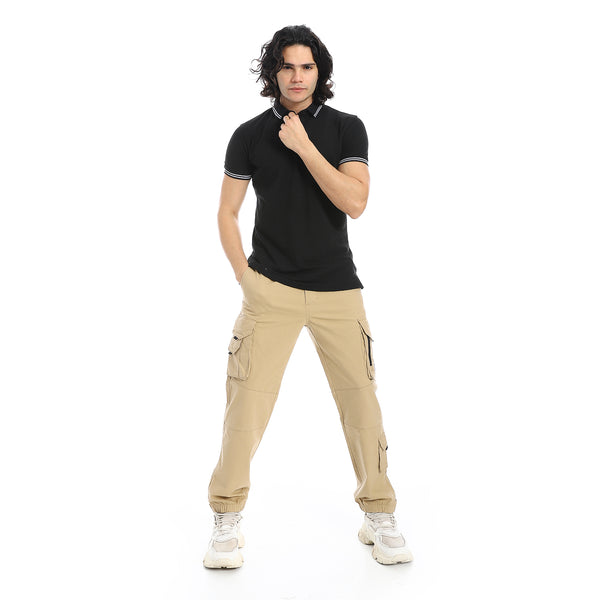 Elite_Stripe_Pique_Polo_Shirt_-_Black