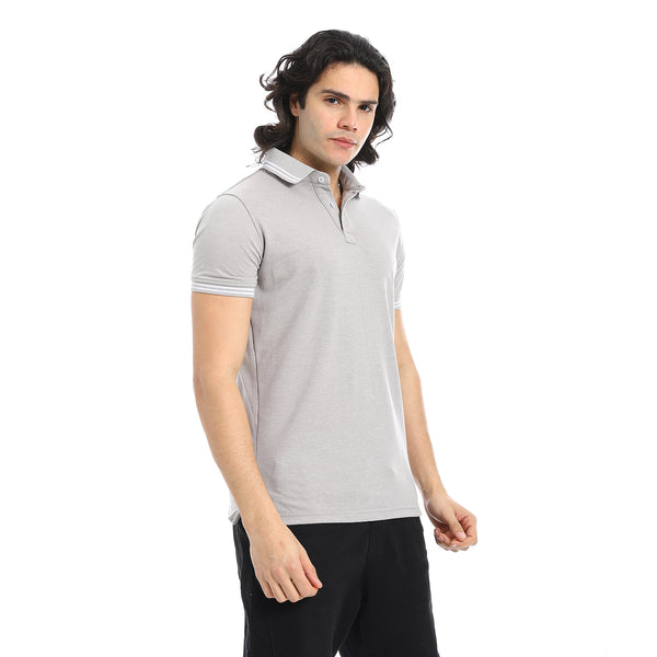 Elite_Stripe_Pique_Polo_Shirt_-_Silver_Grey