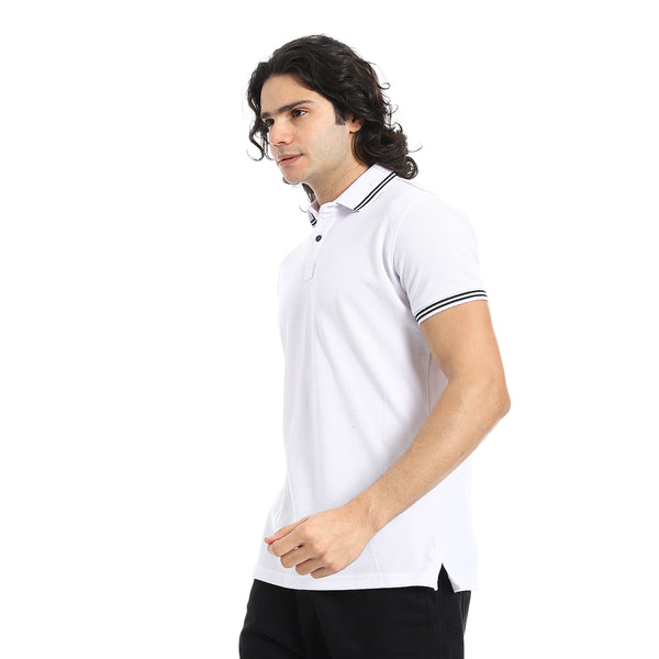 Elite_Stripe_Pique_Polo_Shirt_-_White