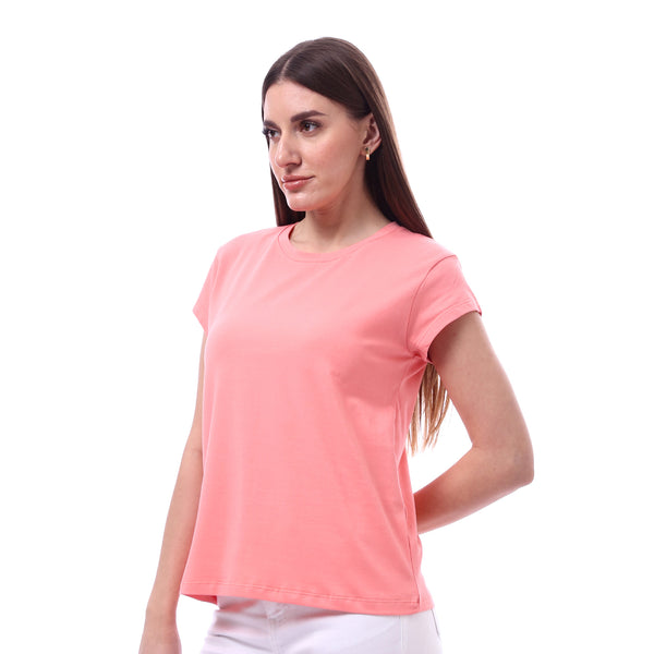 Woman_Solid_Tee_with_Half_Sleeves_-_Simon