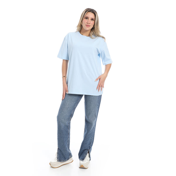 Oversized_Plain_Cotton_T-Shirt_-_Baby_Blue